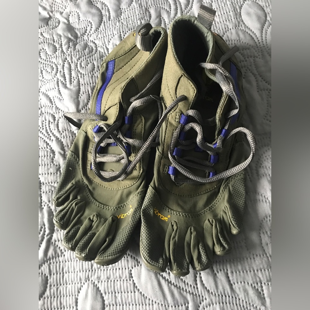 Vibram Olive and Purple Athletic Shoes